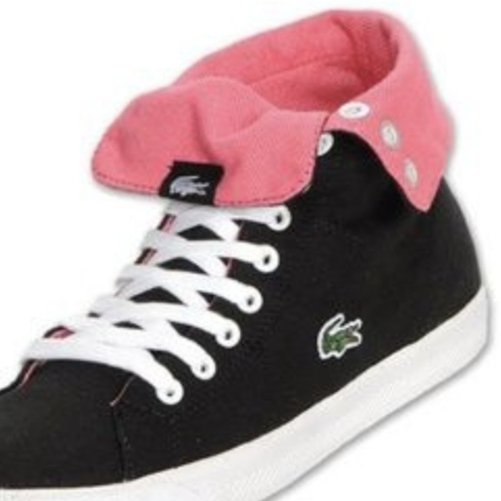 Lacoste Fold Over Hi Top Sneakers